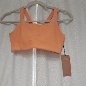 Girlfriend Collective Orange Crop Fitted Tank Top